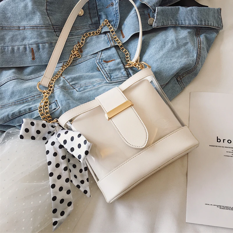 2019 летняя модная Новая прозрачная Желейная сумка ведро качественная женская