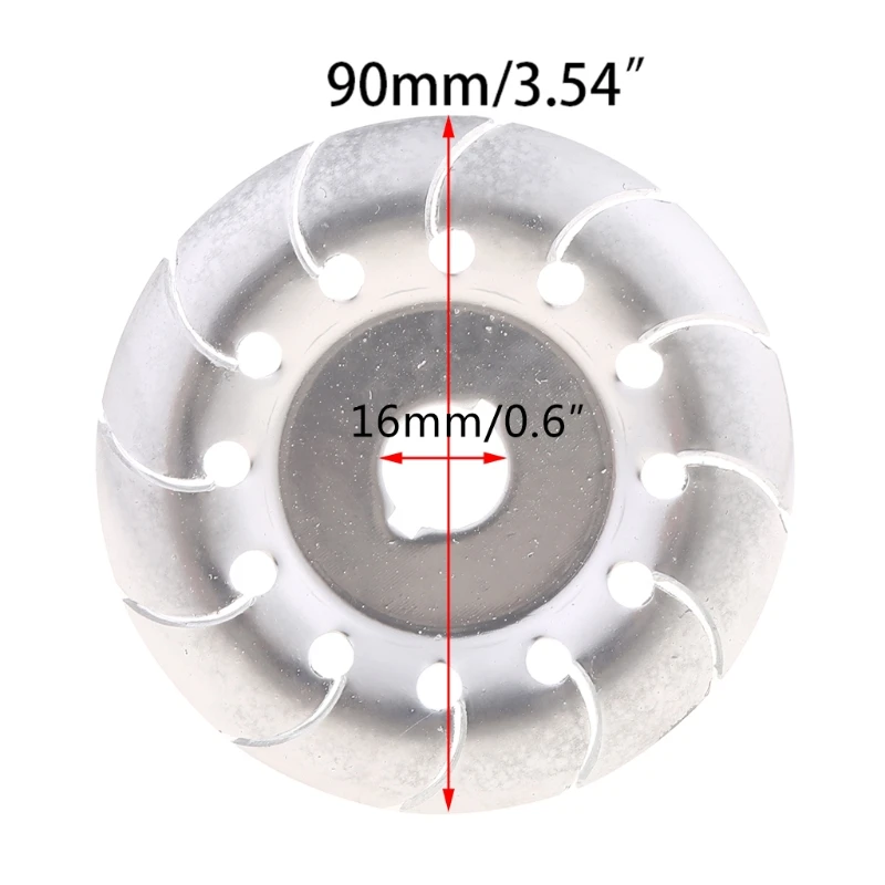 

12 Teeth 65/90mm Multifunctional High Hardness Wood Carving Disc Angle Grinder Woodworking Tool Accessories