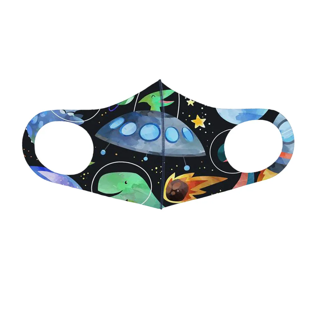 1-12 шт. Детские многоразовые маски с мультяшным принтом | Тематическая одежда и