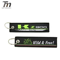 for kawasaki z900 badge keyring motorcycle embroidery key holder chain collection keychain