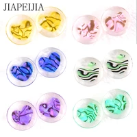 8 30mm multicolor heart shaped acrylic ear gauges tunnels and plug ear stretching kit expander body piercing jewelry