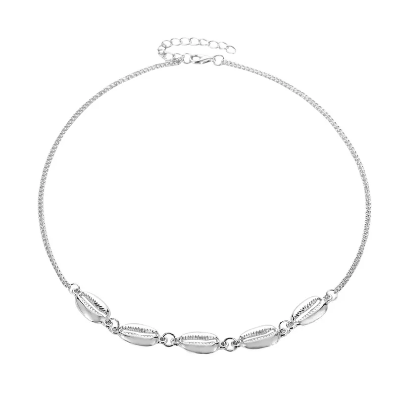 

Creative Retro Conch Necklace Sexy Golden Lady Clavicle Party Chain Necklace For Wholesale Drop Shipping