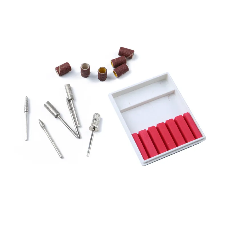 6 шт. алмазные фрезы для маникюра аппарат Набор насадок удаления кутикулы машинка