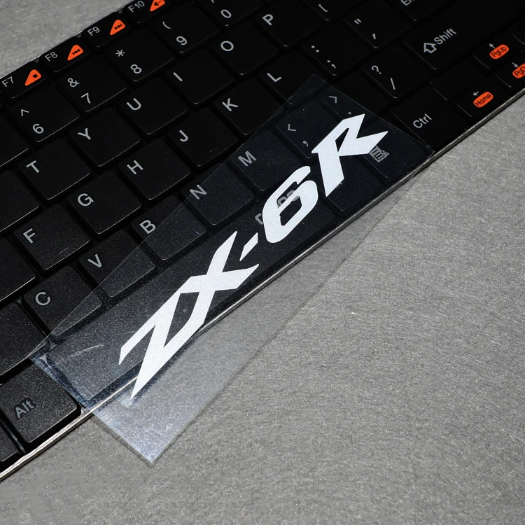 

G081 12x1.3cm ZX-6R Waterproof Motorcycle Fuel Tank Sticker Motorbike Helmet Motor Trunk Stickers Reflective Safety Warning Mark