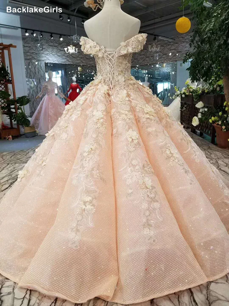 Платье для выпускного вечера девочек милое бальное платье с открытыми плечами