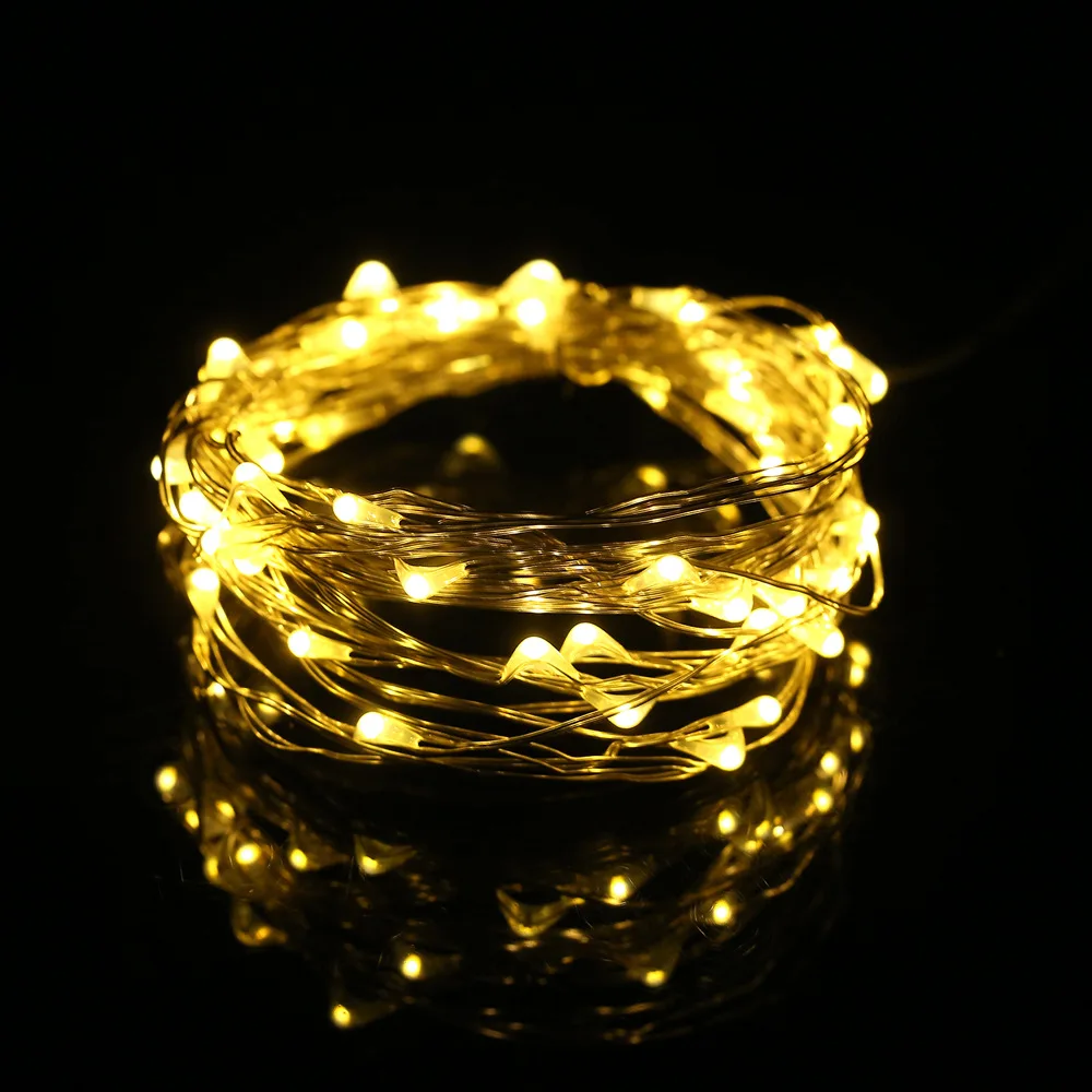 5 м светодиодный светильник с медной проволокой дистанционным управлением