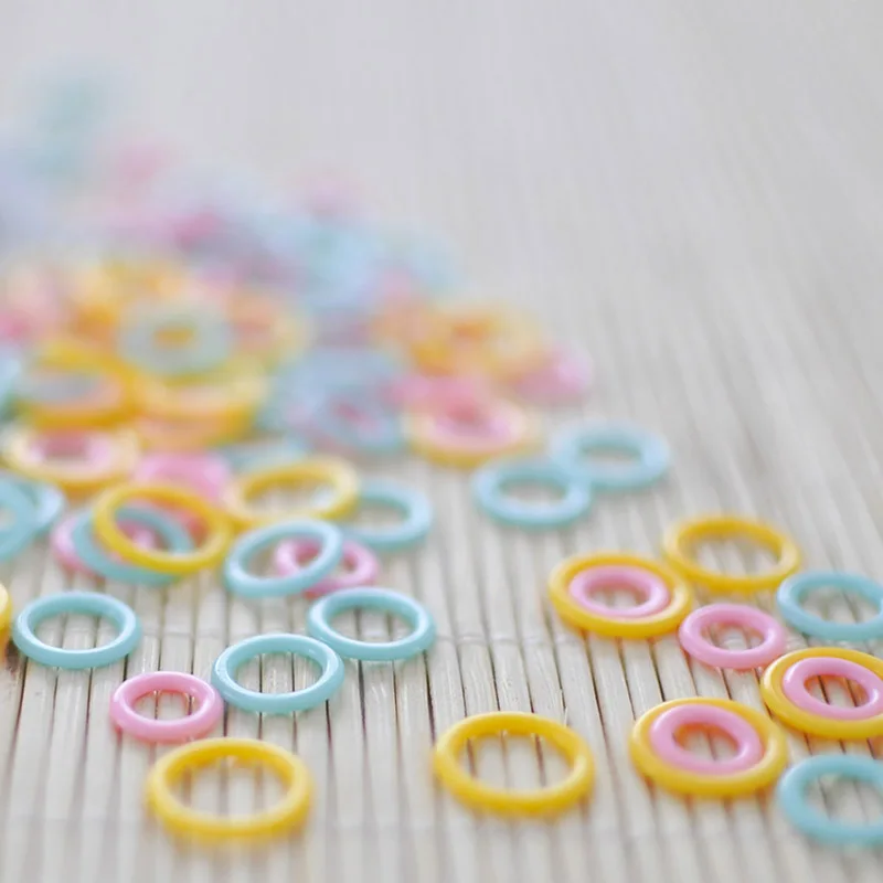 30pcs/Pack DIY Round Marking Circles Craft Tool Knitting Marker Crochet Stitch Ring Sewing Accessories | Дом и сад