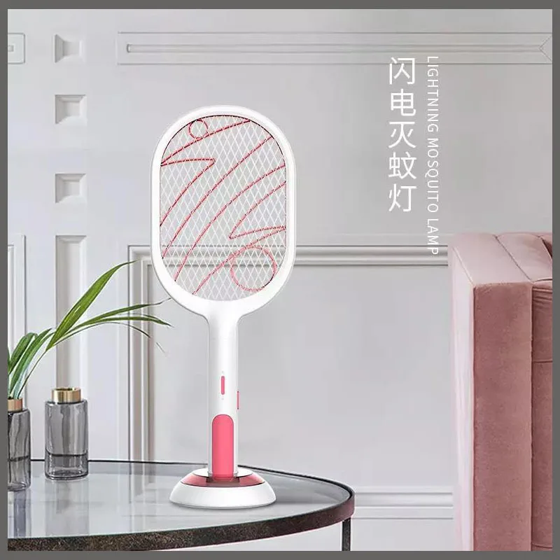 Home Electric Insect Racket Swatter Zapper USB Rechargeable Mosquito Kill Fly Bug Killer Trap mosquito swatter | Дом и сад