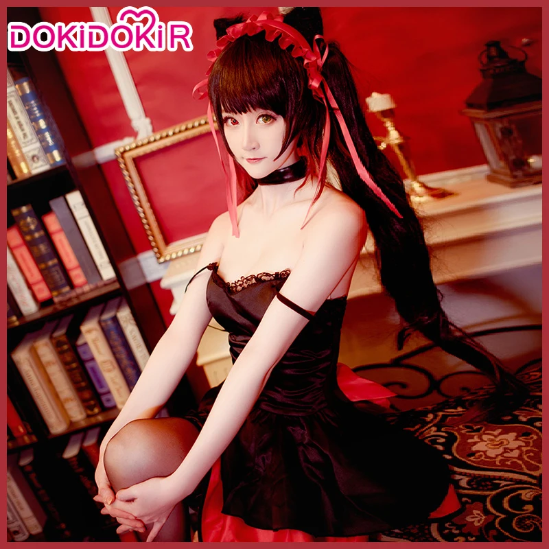 

DokiDoki-R аниме свидание живого Косплей токисаки Куруми кошка девочка милый костюм свидание живого токисаки Куруми костюм женский для косплея ...