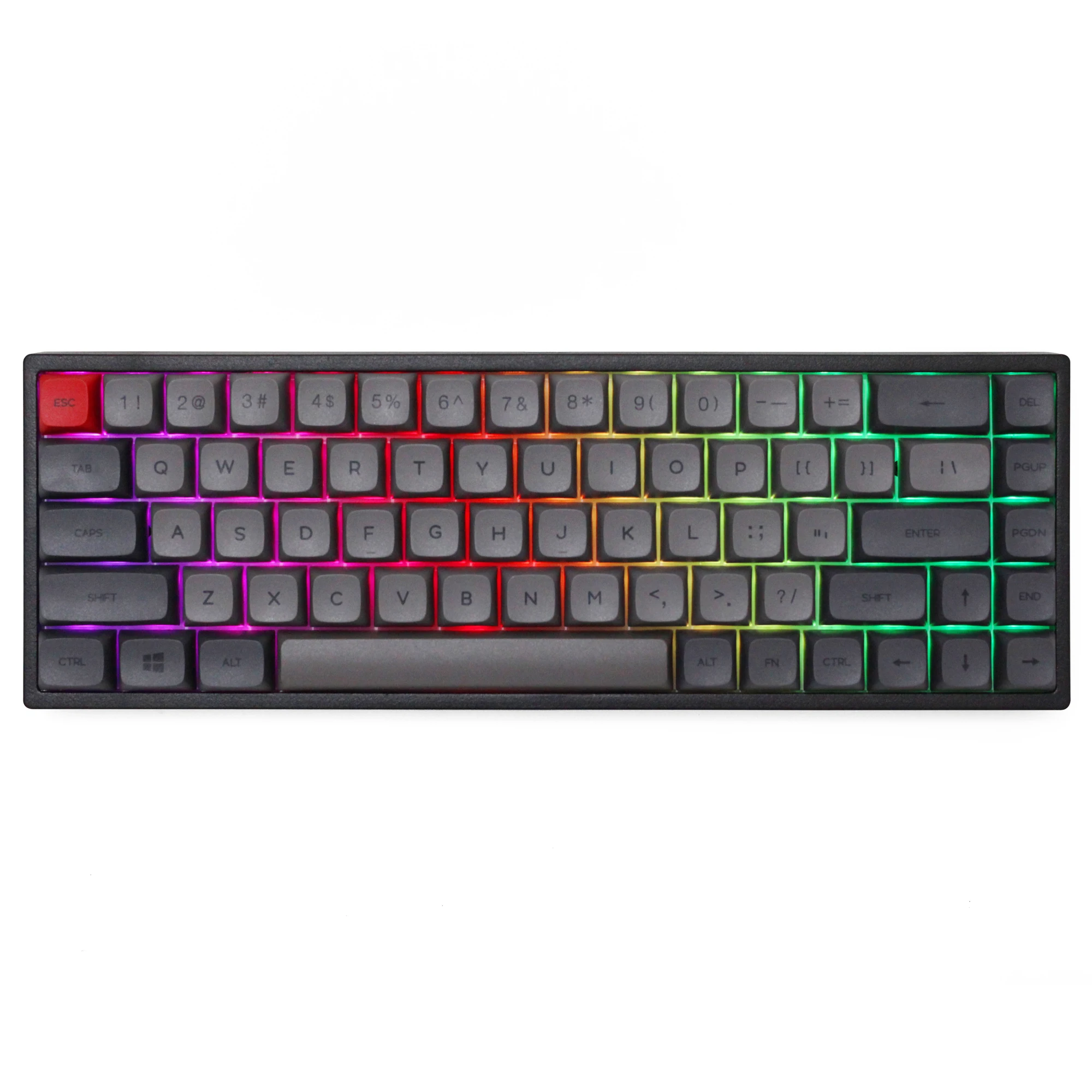 

Keyhome KH68 68 key dual mode Bluetooth 5.0 Mechanical Keyboard 65% lighting effect RGB switch led type c software macro