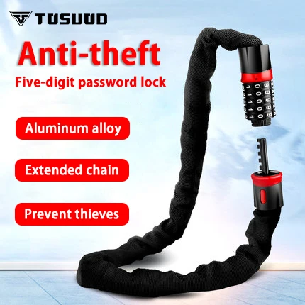 TOSUOD замок для горного велосипеда анти-Велоспорт Анти-режущий цепи пароль
