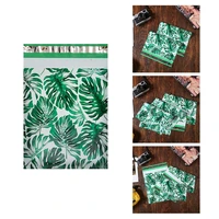 2021 new 100pcs cute leaf print shipping envelopes mailers bags non padded mailer self sealing mailing bag packing bags