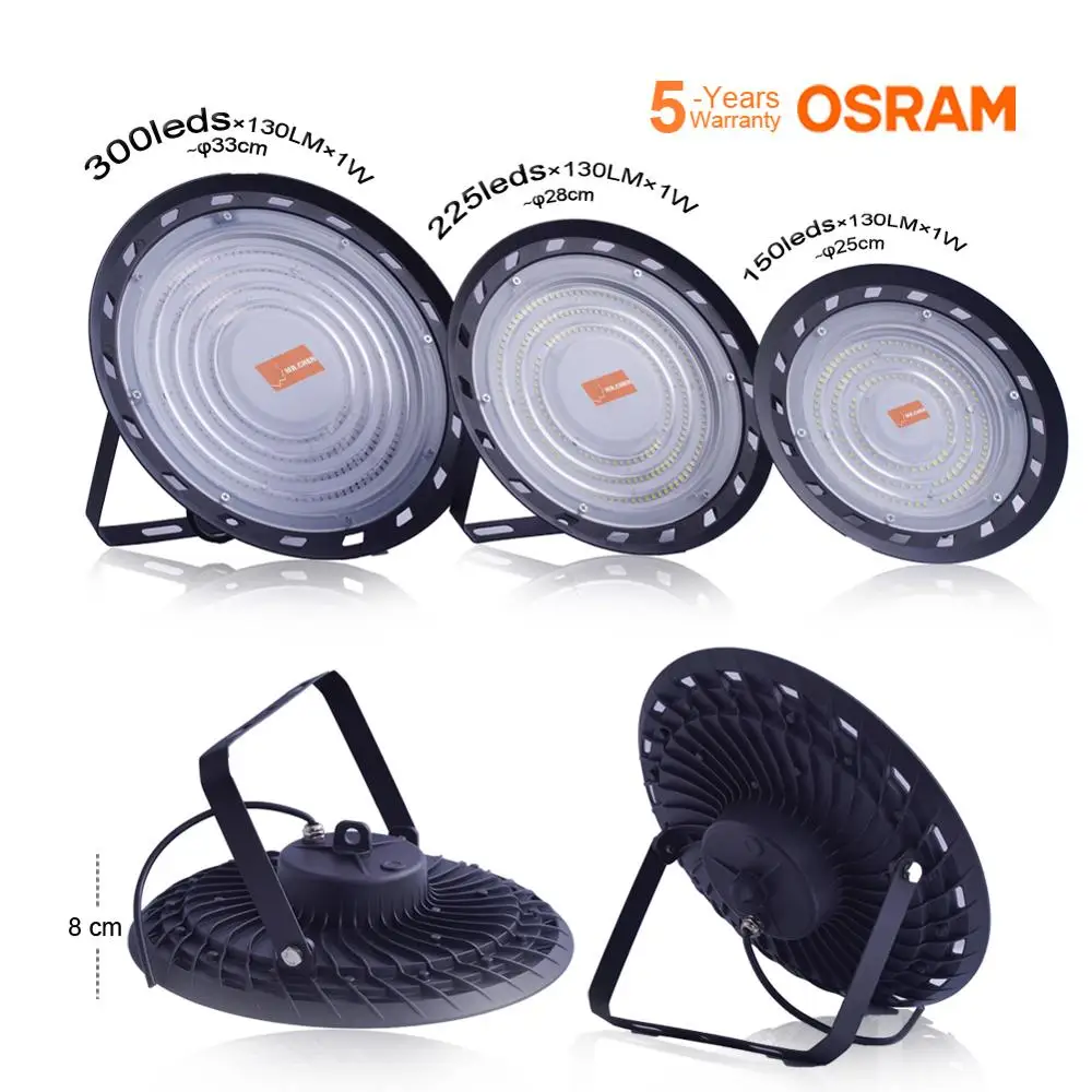 Гарантия 5 лет светодиодный светильник высокого залива водонепроницаемый IP65