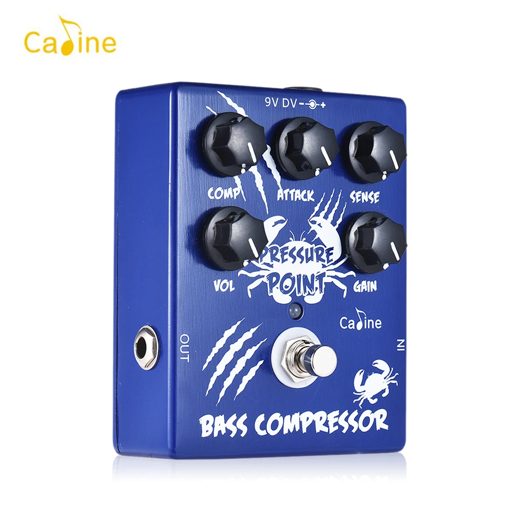 Caline CP-45 басовый компрессор Педаль Эффекта баса алюминиевый сплав с настоящей байпасной гитарной педалью аксессуары для гитары