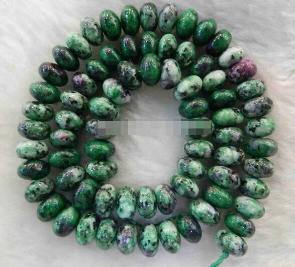 1104 + 5x8 мм красный зеленый рубиновый цоизит бусины 15&quot | Украшения и аксессуары