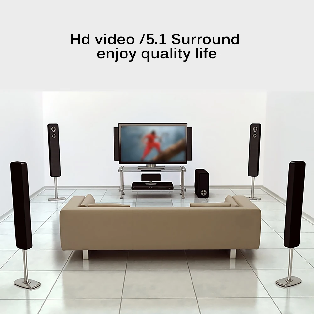 

Compatible With HDMI 2.0 HD Audio Extractor RCA HDMI Audio Extractor Splitter HDMI To Audio Extractor Optical 4K60Hz 5.1CH SPDIF