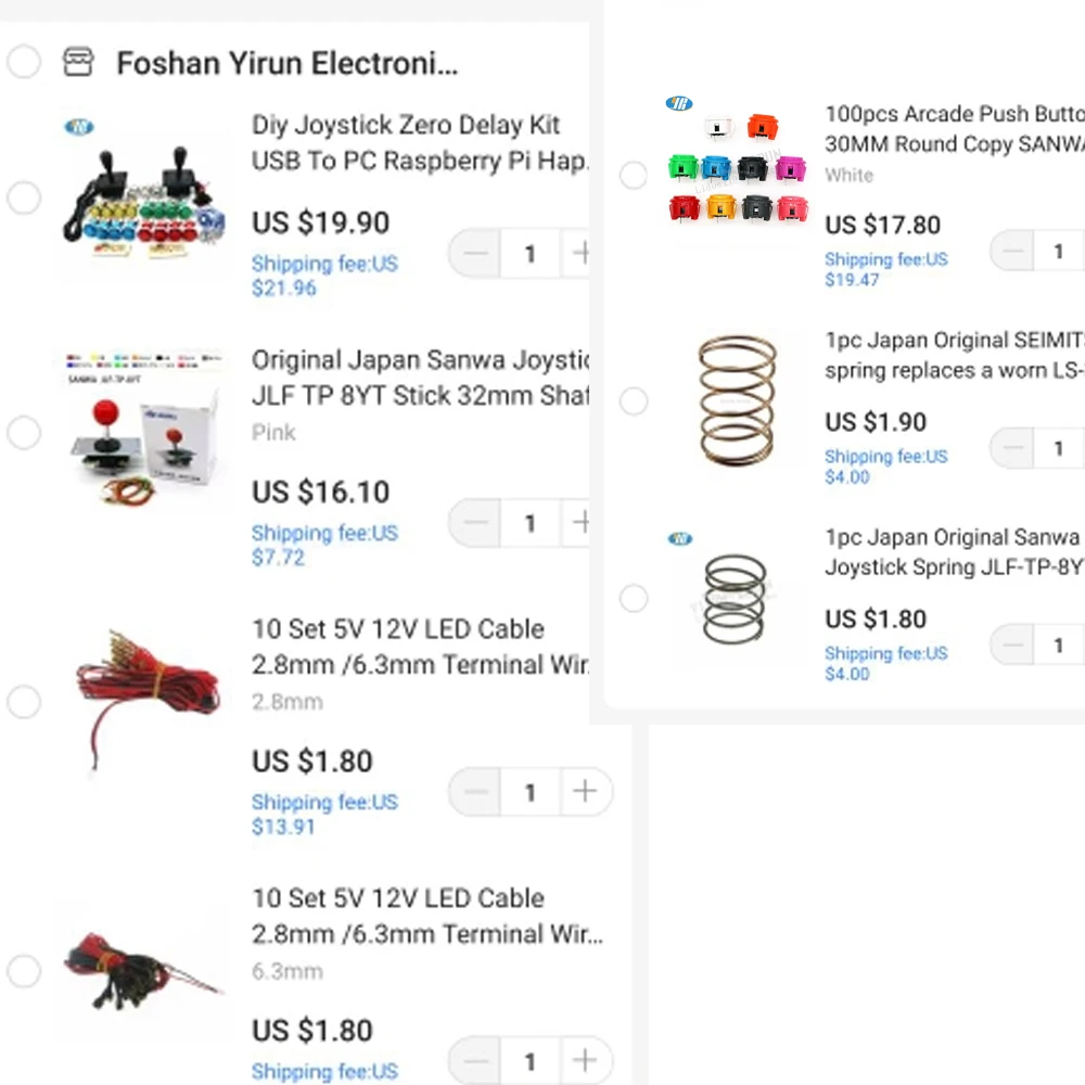 

Arcade Game Parts