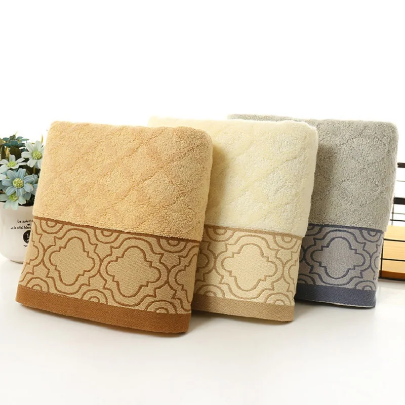 bamboo fiber three piece towel bath towel set untwisted yarn soft strong water absorption rhomboid towel for home hotel bathroom free global shipping