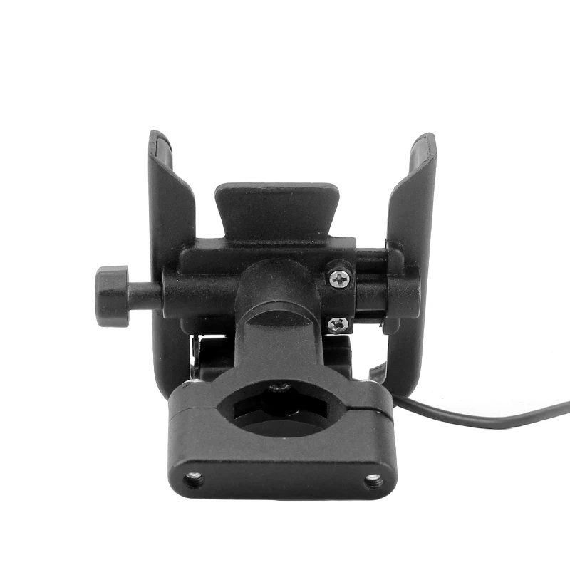 Motorcycle Aluminum Alloy Mobile Phone Navigation Holder with USB Charger Handlebar or Rearview Mirror Mount Clip Bracket | Мобильные