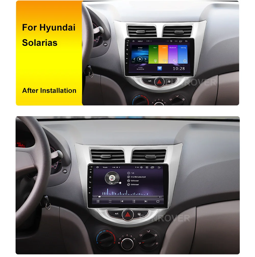 2G+ 32G Android 9,0 DSP автомобильный Радио мультимедийный видео плеер для hyundai Solaris 1 2010- навигация gps 2 din без DVD