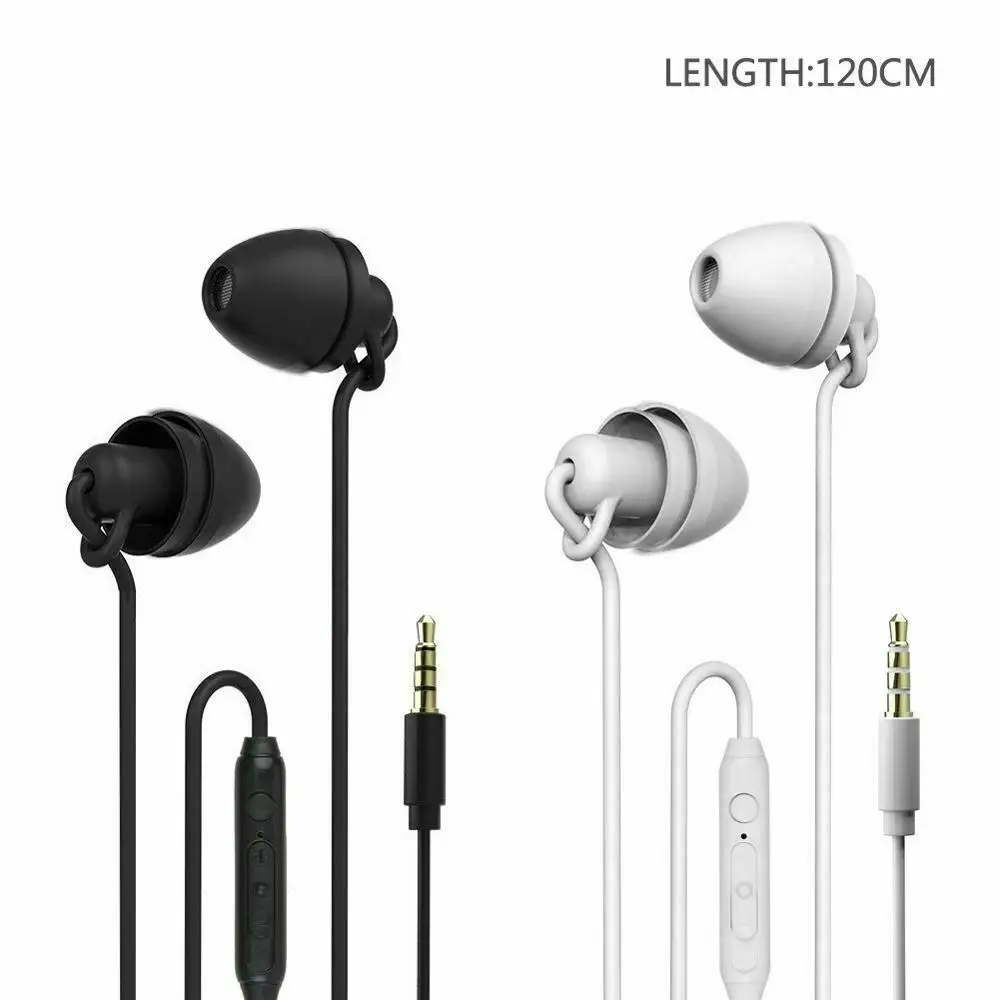 Спящие наушники-вкладыши HiFi мягкая силиконовая гарнитура с шумоподавлением без