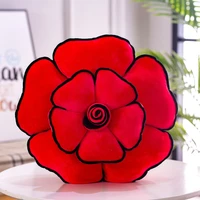 new home decorative pillows sofa cushion red rose pillow cojines valentines day gift wedding coussin