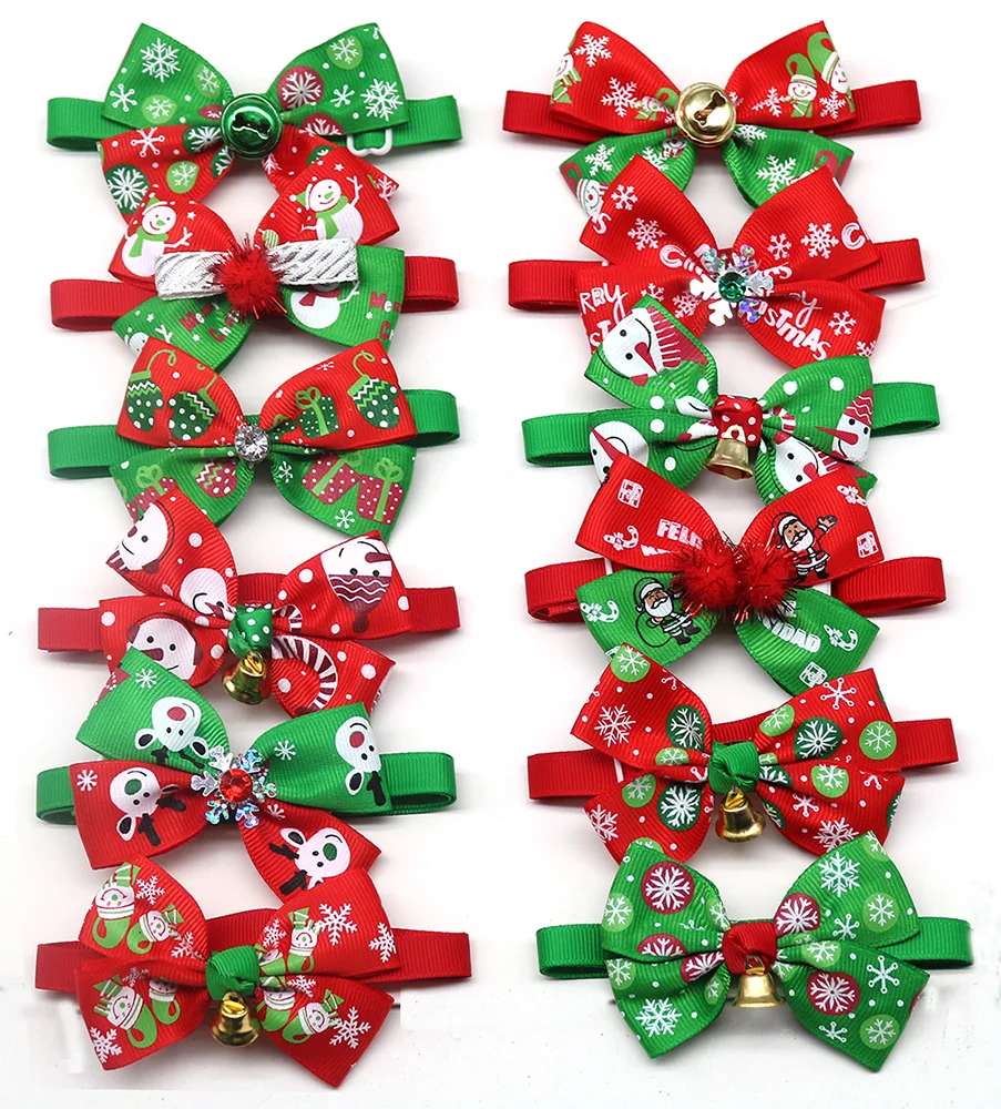 

30pcs Dogs Pets Christmas Accessories Dog Christmas Bow Tie Samll Dog Cat Puppy Bowties Dog accessories for small dogs luxury