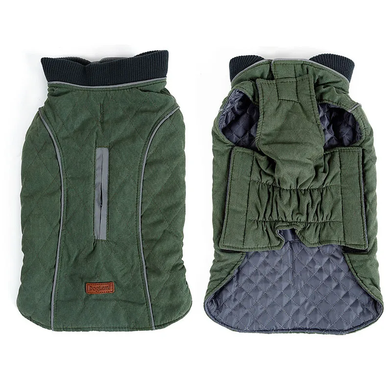 Green Hoopet Одежда для собак зимнее пальто теплая одежда для домашних животных куртка для собак Жилет для щенков куртка для маленьких средних и больших собак - Цвет: Green