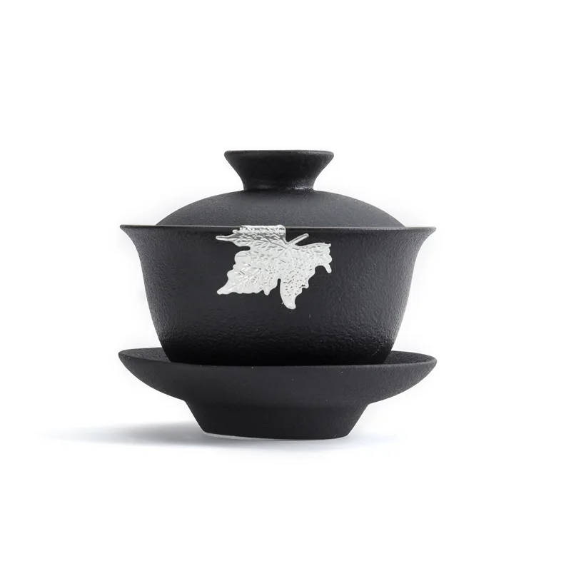 Черный чай из керамики домашняя керамическая Керамика в японском стиле Ретро