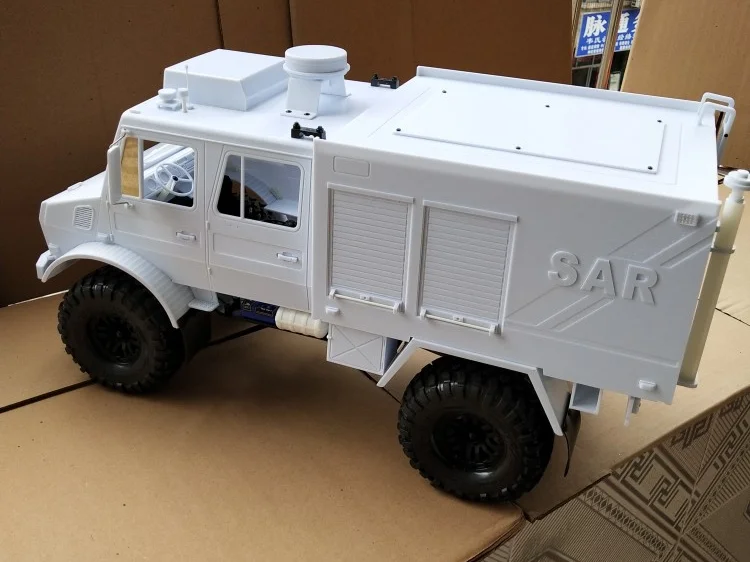 RC автомобиль Umimog пожарная машина жесткий корпус подходит для 1/10 весы