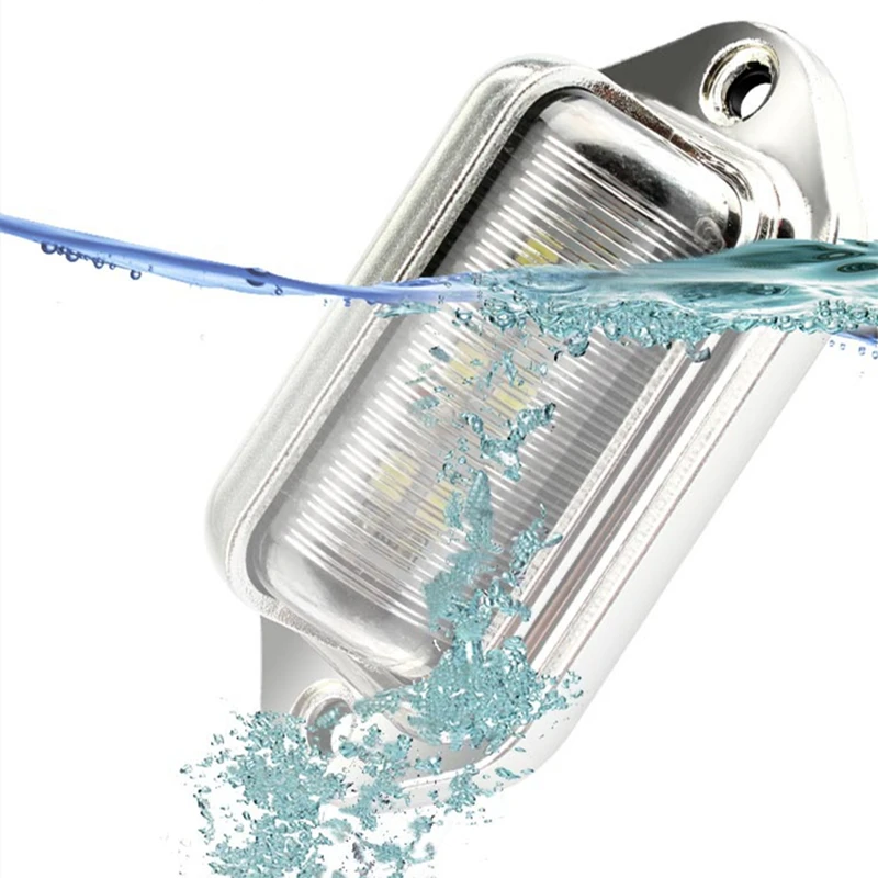 Автомобильный светильник для номерного знака универсальный 6 светодиодов 12 В 24 2