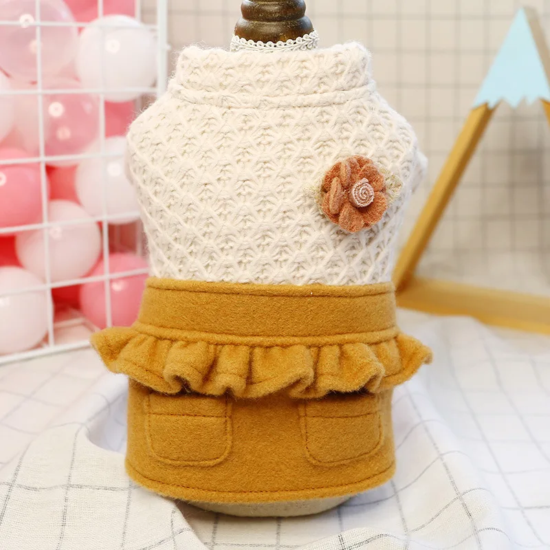 Одежда для собак платье домашних животных юбка в стиле принцессы весны и осени