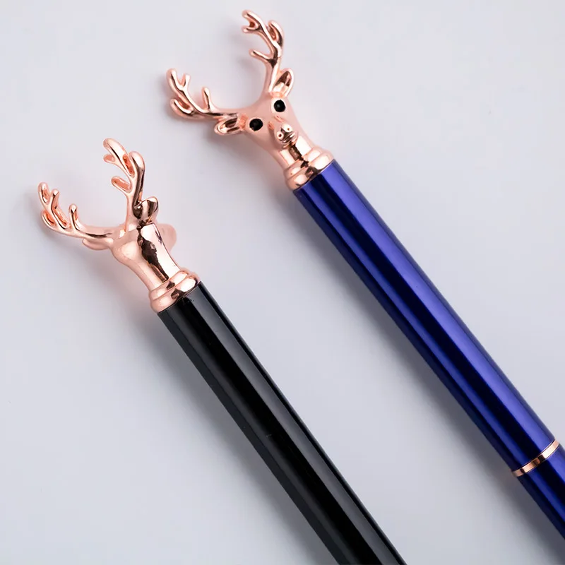 Роскошная шариковая ручка с головой оленя металлические высококачественные