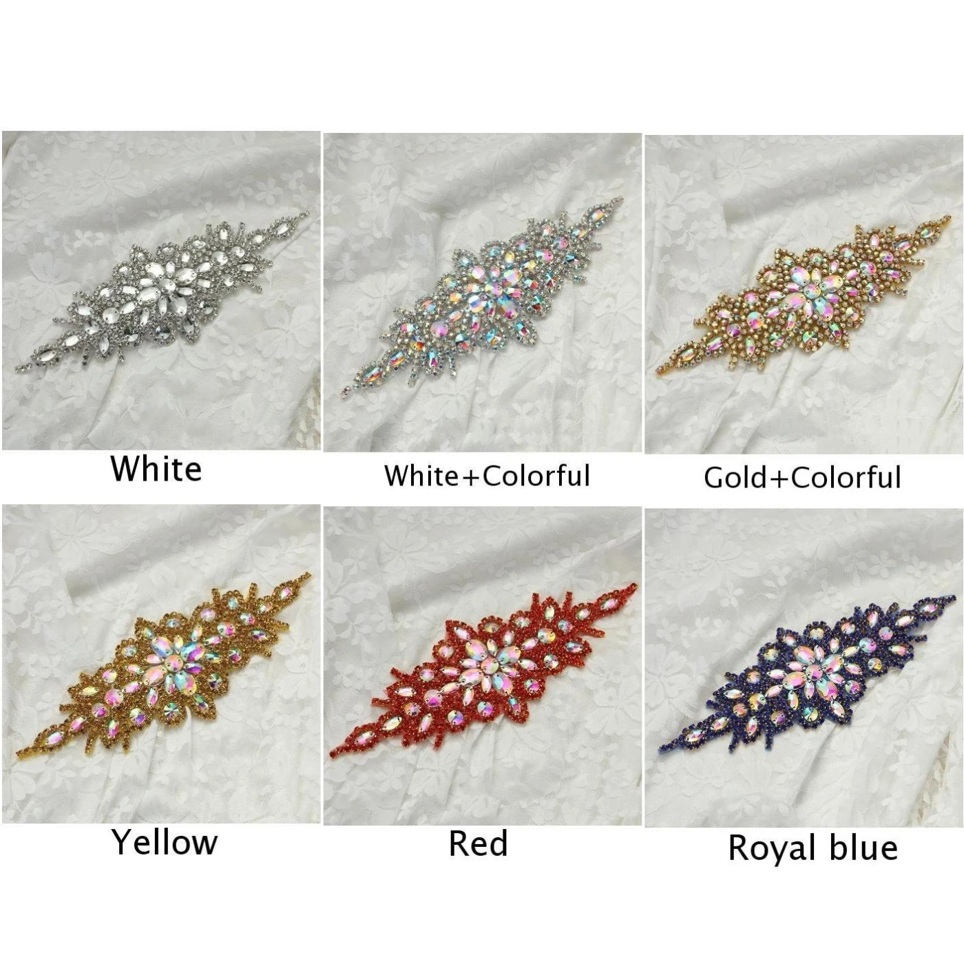 Clear Glass Rhinestone Sewing Iron On Appliques Trims Bouquet Dress Crafts Hot Fix Rhinestones Glue Art Decorations | Дом и сад