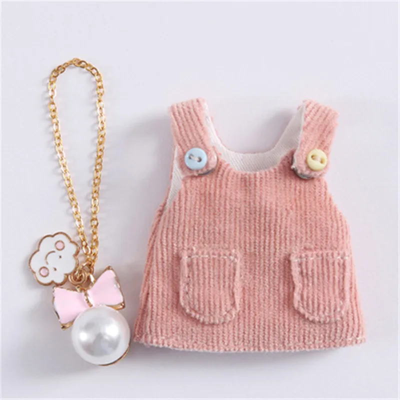 

New Doll Clothes Bib Overalls Dress Short T-shirt for OB11 Obitsu11 Molly 1/12 BJD Doll Clothes Accessories for Dolls
