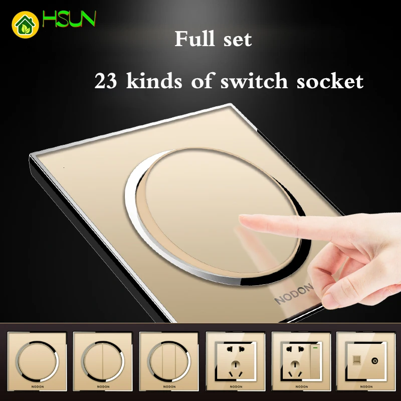 Шампань золото переключатель гнездо типа 86 бытовой выключатель розетка панель