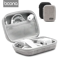 boona earphone accessories case headset bag eva hard shell for ipod shuffle charging cable earphone memory cards usb flash