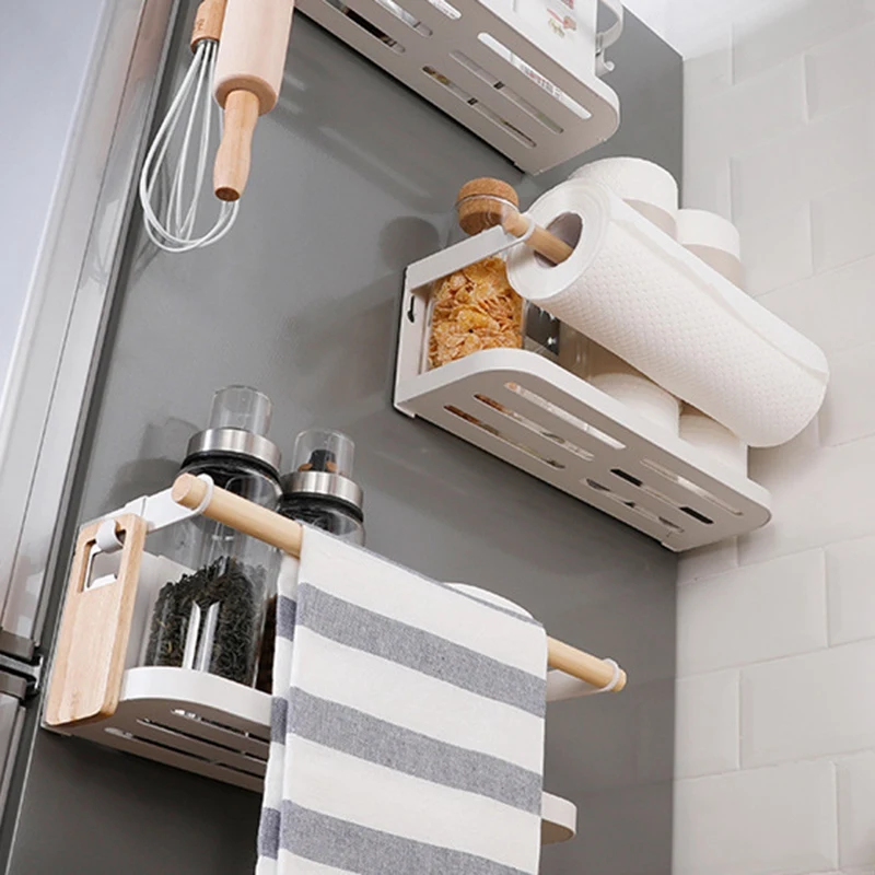 

Kitchen Shelf Sidewall Multifunctional Household Fridge Storage