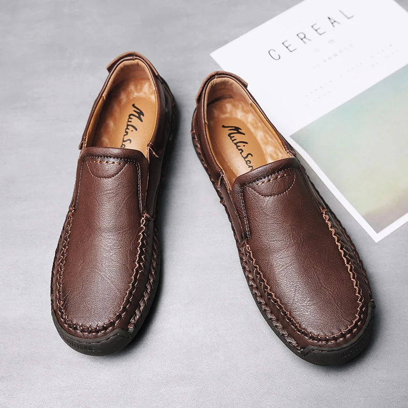 

Men's shoes 2019 spring and autumn men's flat bottom breathable non-slip casual high quality outdoor driving shoes large size 48