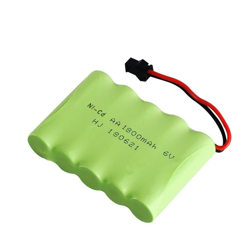 

Upgrade 6v 1800mah NiMH Battery For Rc Toys Cars Tanks Truck Robots Guns Boats AA Ni-MH 700mah 6v Rechargeable Battery Pack 5PCS