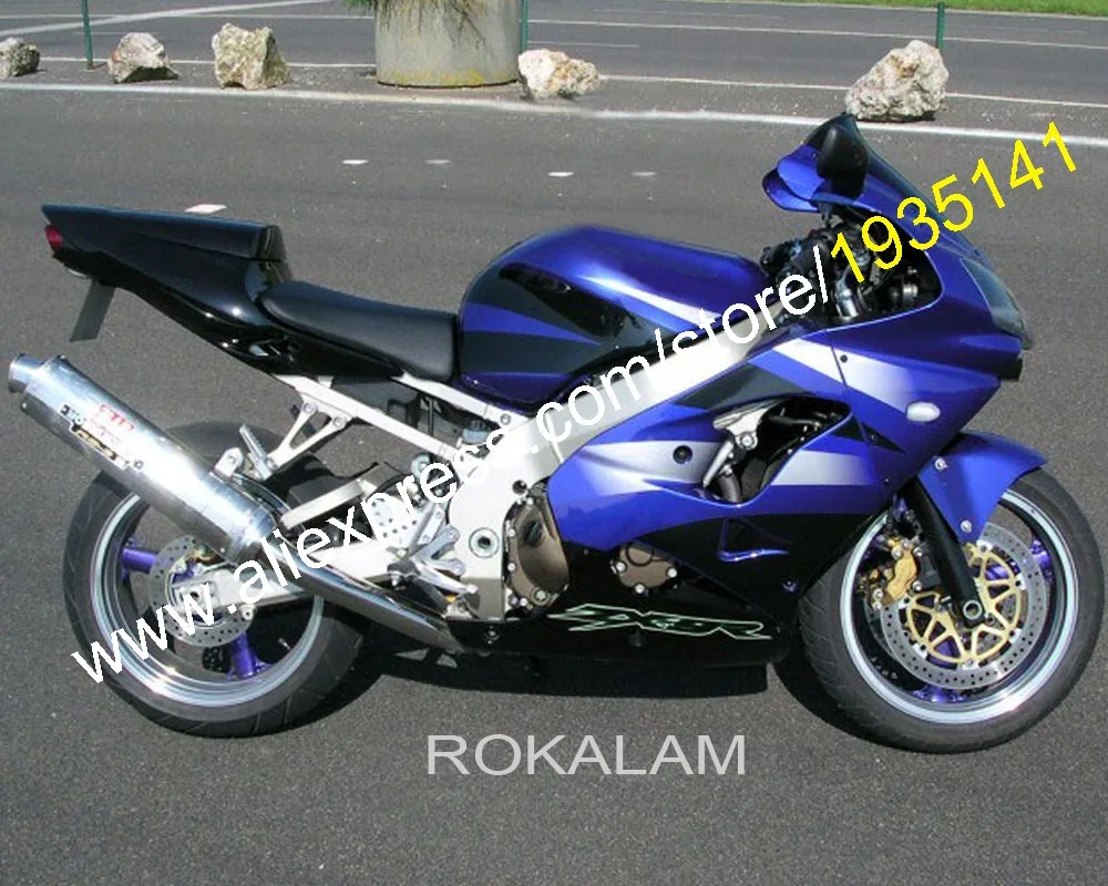 

Motorbike Cowling For Kawasaki ZX9R 02 03 Parts Ninja ZX-9R 2002 2003 ZX 9R Black Blue ABS Motorbike Fairing (Injection Molding)