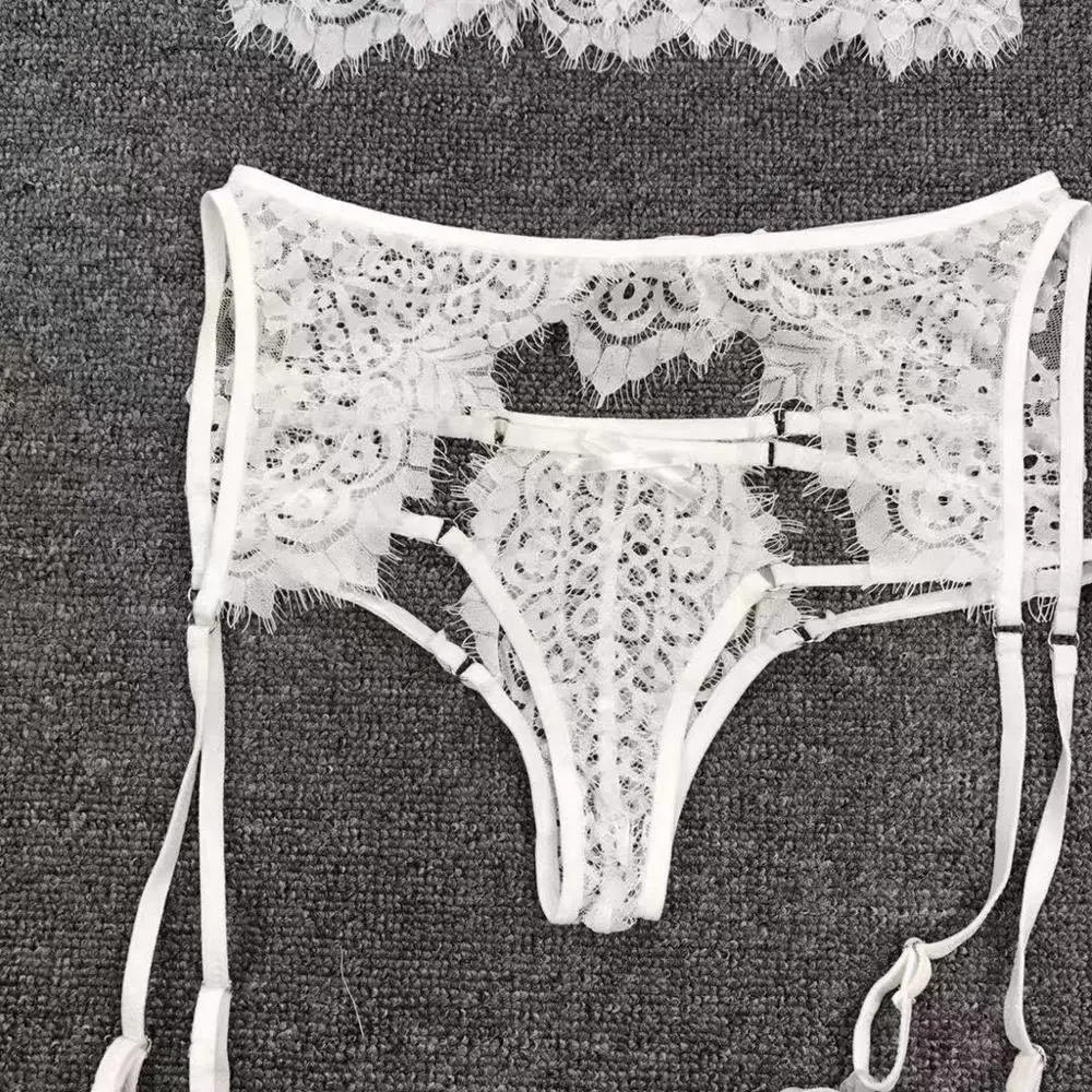 Комплект сексуального нижнего белья из 3 предметов женское сексуальное нижнее