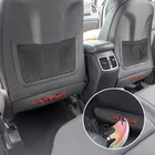 Стайлинг автомобиля, углеродное волокно для Hyundai Tucson Sonata, задняя часть автомобильного сиденья, Противоударная накладка, крышка, Внутренние Декоративные Чехлы