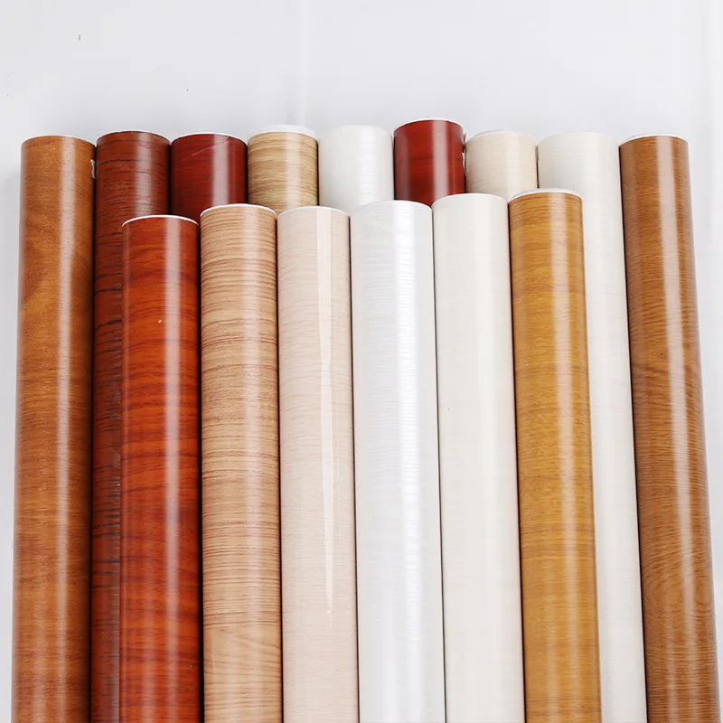 

Waterproof PVC Self Adhesive Wood Grain Wallpaper Sticker Kitchen Cabinets Shelf Furniture for Home Office Decor