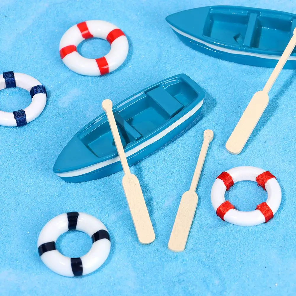 

Accessories Garden Miniature Beach Chair Micro Landscape Sea View Ornaments Mini Paddle Boat