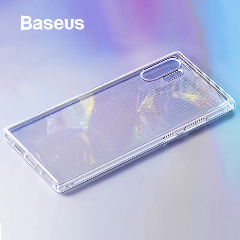 Противоударный чехол Baseus для samsung Galaxy Note 10 Pro мягкая силиконовая прозрачная