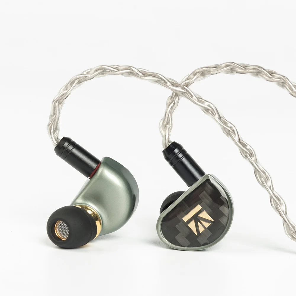 KBEAR Diamond Single Diamond-like carbon (DLC) coated PET HiFi In ear Earphone IEMs Dynamic Driver Rrapped with Detached 2pin |