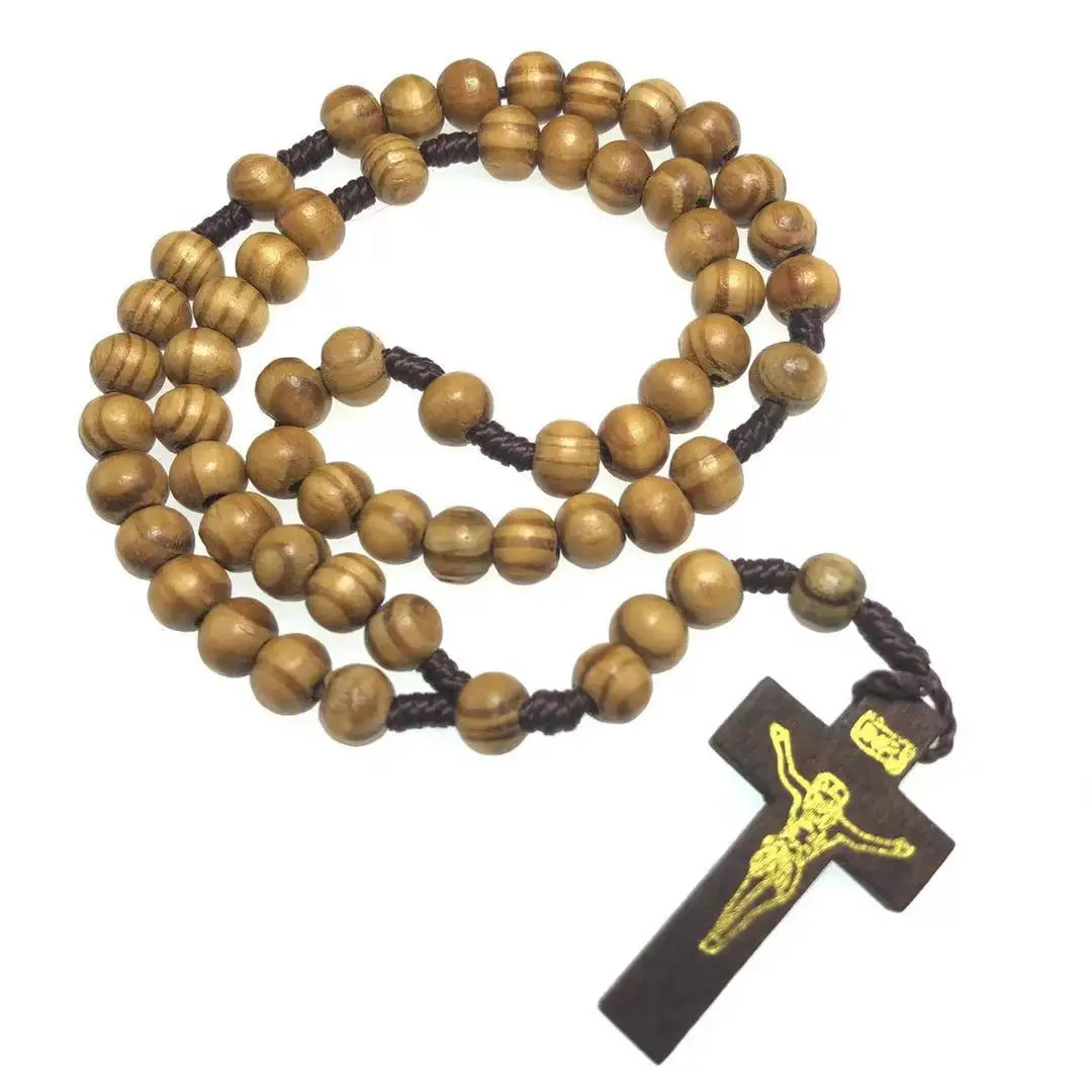 Ожерелье из натурального дерева 8 мм Из Искусственного Дерева | Украшения и