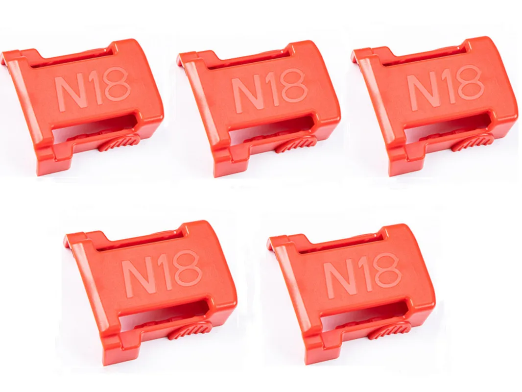 

5pack держатель аккумулятора для Milwaukee держатель док-станции для аккумулятора Подходит для 48-11-1850 18V держатель крышки док-станции зажим без бат...