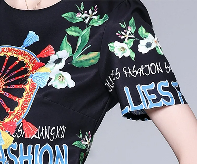 

2021 Summer fashion casual women Two Pieces Sets Letter Print Short Sleeve O neck Shirt Tops + + Pants Sets